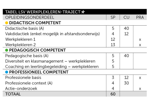 Leerkracht secundair onderwijs verkort traject - werkplekleren